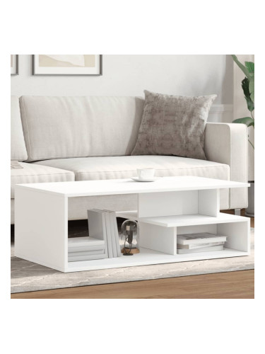 Sonata H Кафе маса, бяла, 102x55x35 см, инженерно дърво