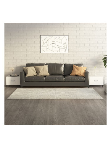 Sonata H Маса за кафе с метални крака 2 бр Бял 50x50x40 см