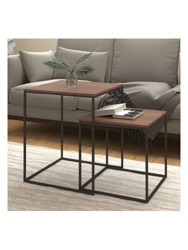 Sonata H Комплект маси за кафе, 2 бр, инженерно дърво и метал
