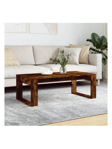 Sonata H Кафе маса, опушен дъб, 102x50x35 см, инженерно дърво