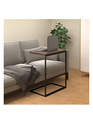 Sonata H Странична маса, черна, 55x35x66 см, инженерна дървесина