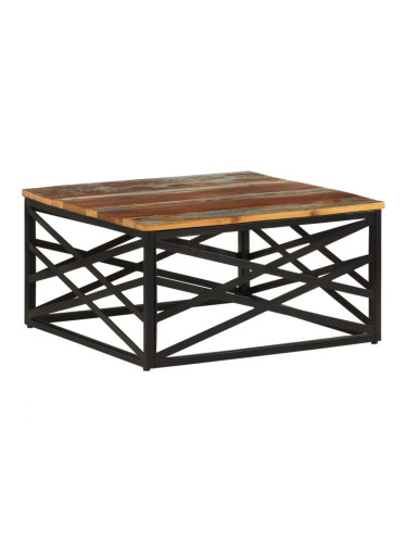 Sonata H Маса за кафе, 68x68x35 см, регенерирано дърво масив