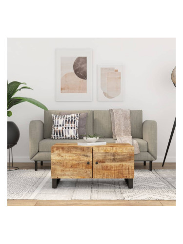 Sonata H Маса за кафе, 80x50x40 см, манго масив и инженерно дърво