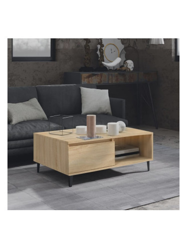 Sonata H Кафе маса, дъб сонома, 90x60x35 см, инженерно дърво