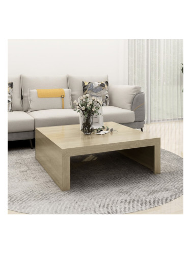 Sonata H Маса за кафе, дъб сонома, 100x100x35 см, инженерно дърво