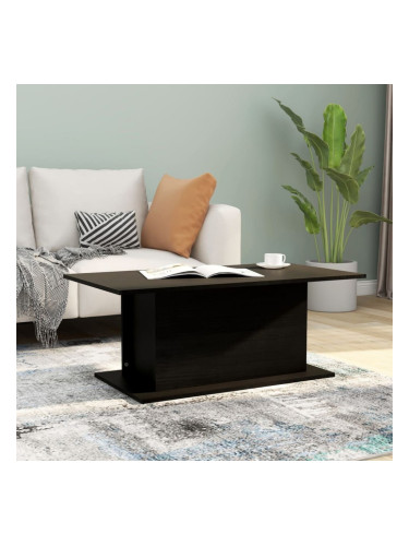 Sonata H Кафе маса, черна, 102x55,5x40 см, инженерно дърво