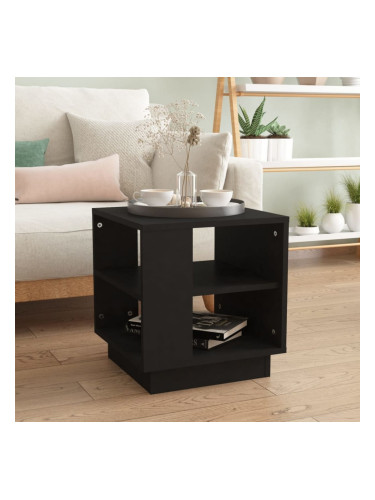 Sonata H Кафе маса, черна, 40x40x43 см, инженерно дърво