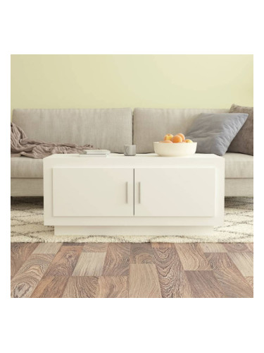 Sonata H Кафе маса, бяла, 102x50x45 см, инженерно дърво