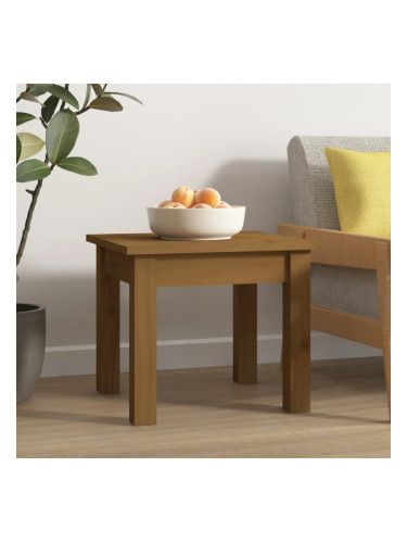 Sonata H Кафе маса, меденокафява, 35x35x30 см, бор дърво масив