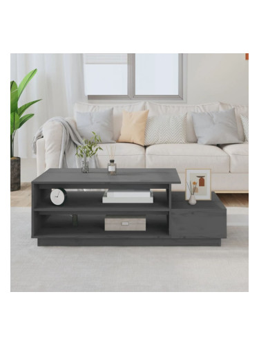 Sonata H Кафе маса, сива, 120x50x40,5 см, борово дърво масив