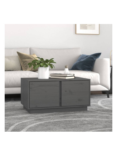 Sonata H Кафе маса, сива, 80x50x40 см, борово дърво масив