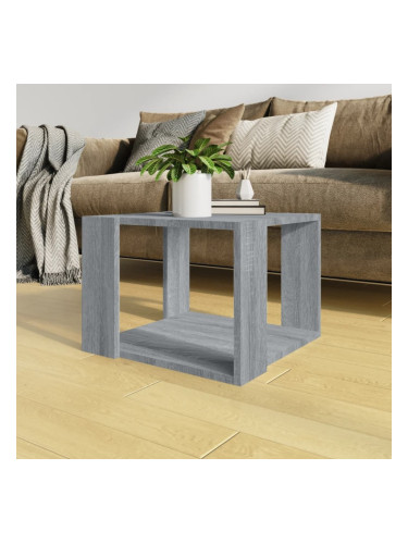 Sonata H Кафе маса, сив сонома, 40x40x30 см, инженерно дърво