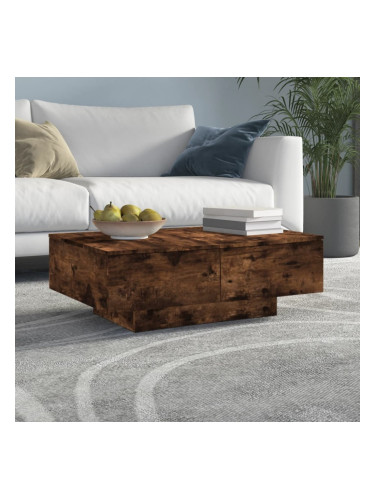 Sonata H Маса за кафе, опушен дъб, 90x60x31 см, инженерно дърво