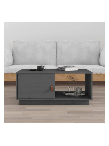 Sonata H Кафе маса, сива, 80x50x35,5 см, борово дърво масив