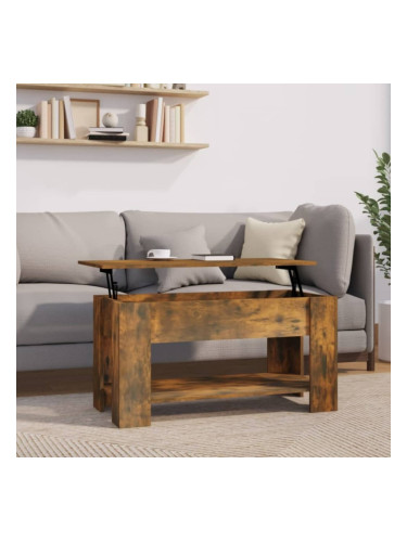 Sonata H Кафе маса, опушен дъб, 101x49x52 см, инженерно дърво