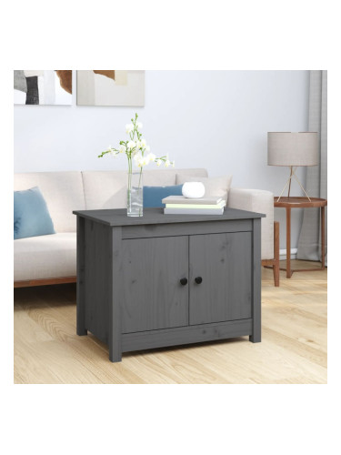 Sonata H Кафе маса, Сиво, 71x49x55 см, борово дърво масив