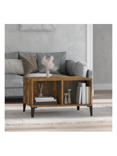 Sonata H Кафе маса, опушен дъб, 60x50x36,5 см, инженерно дърво