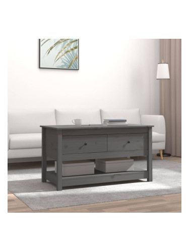 Sonata H Кафе маса, Сиво, 102x49x55 см, борово дърво масив