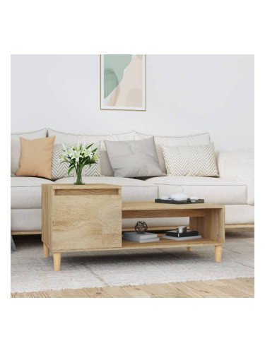 Sonata H Кафе маса, дъб сонома, 100x50x45 см, инженерно дърво