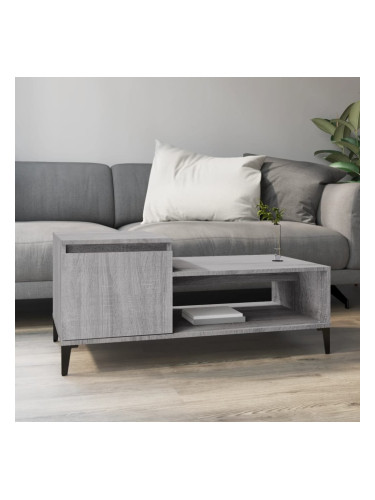 Sonata H Кафе маса, сив сонома, 100x50x45 см, инженерно дърво