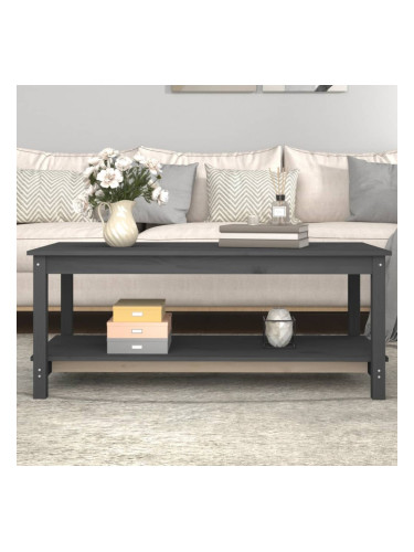 Sonata H Кафе маса, сива, 110x55x45 см, борово дърво масив