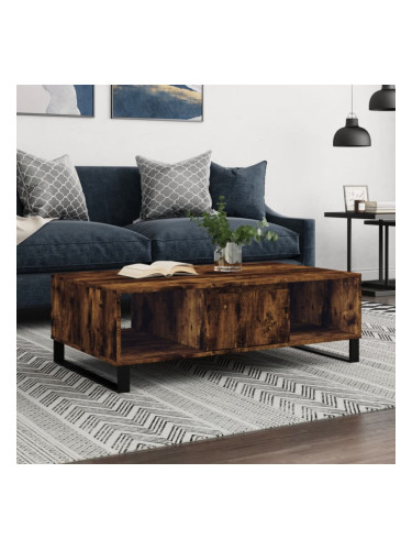 Sonata H Кафе маса, опушен дъб, 104x60x35 см, инженерно дърво