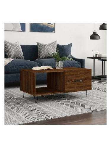 Sonata H Кафе маса, кафяв дъб, 90x50x40 см, инженерно дърво