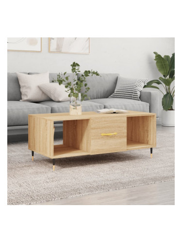 Sonata H Кафе маса, дъб сонома, 102x50x40 см, инженерно дърво