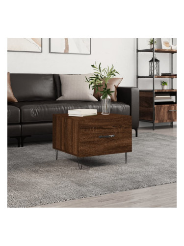 Sonata H Кафе маса, кафяв дъб, 50x50x40 см, инженерно дърво