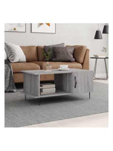 Sonata H Кафе маса, сив сонома, 90x50x40 см, инженерно дърво