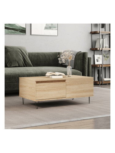 Sonata H Кафе маса, дъб сонома, 90x50x36,5 см, инженерно дърво