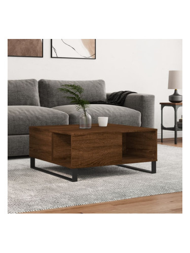 Sonata H Кафе маса, кафяв дъб, 80x80x36,5 см, инженерно дърво