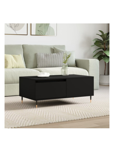 Sonata H Кафе маса, черна, 90x50x36,5 см, инженерно дърво