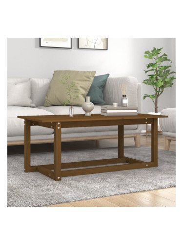 Sonata H Кафе маса, меденокафява, 110x55x45 см, борово дърво масив