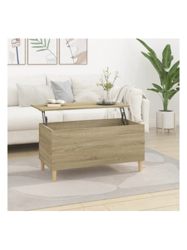 Sonata H Кафе маса, дъб сонома, 90x44,5x45 см, инженерно дърво