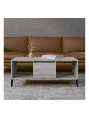 Sonata H Кафе маса, сив сонома, 90x50x36,5 см, инженерно дърво