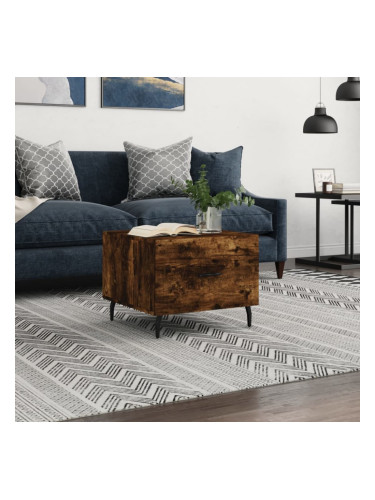 Sonata H Кафе маса, опушен дъб, 50x50x40 см, инженерно дърво