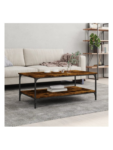 Sonata H Кафе маса, опушен дъб, 100x55x40 см, инженерно дърво