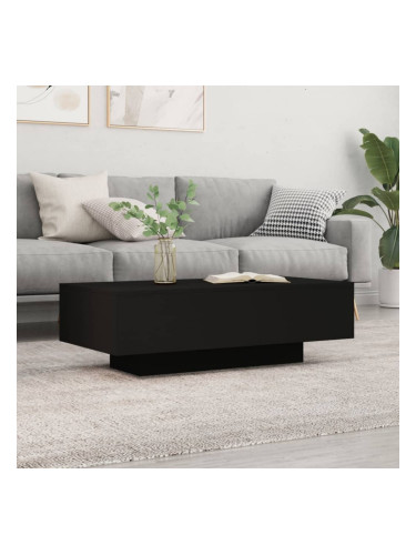 Sonata H Кафе маса, черна, 100x49,5x31 см, инженерно дърво