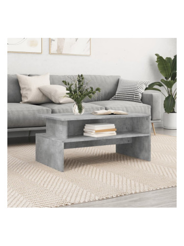 Sonata H Маса за кафе, бетонно сива, 90x55x42,5 см, инженерно дърво