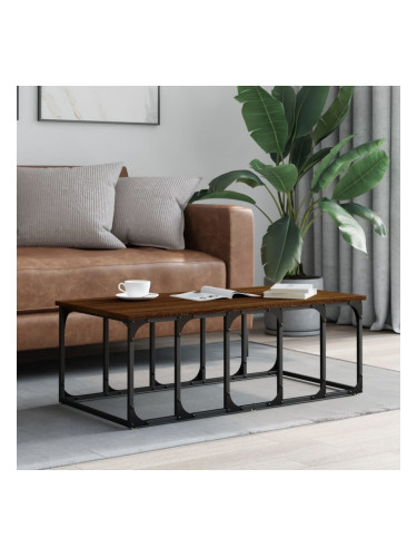 Sonata H Кафе маса, кафяв дъб, 100x50x35,5 см, инженерно дърво