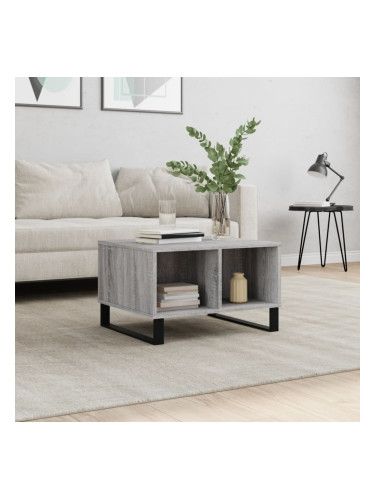 Sonata H Кафе маса, сив сонома, 60x50x36,5 см, инженерно дърво