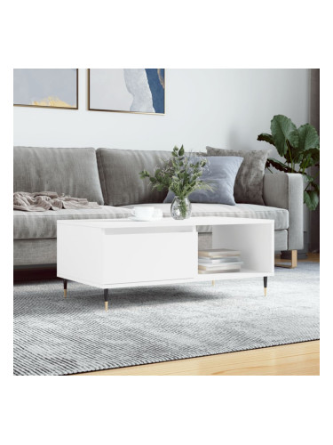 Sonata H Кафе маса, бяла, 90x50x36,5 см, инженерно дърво