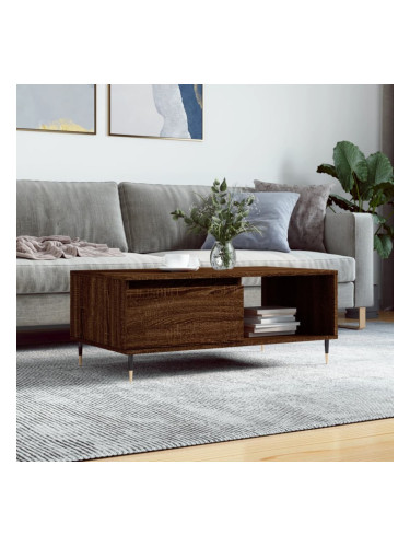 Sonata H Кафе маса, кафяв дъб, 90x50x36,5 см, инженерно дърво