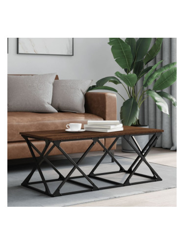 Sonata H Кафе маса, кафяв дъб, 100x49x40 см, инженерно дърво