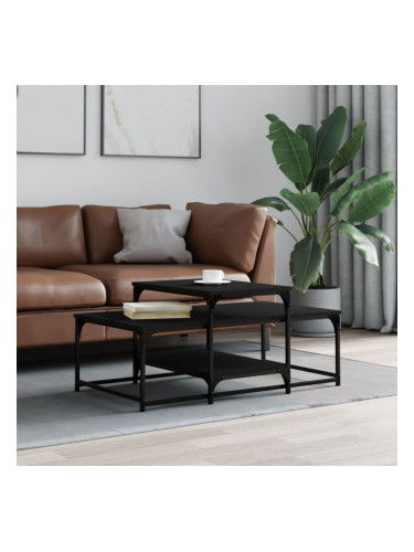 Sonata H Маса за кафе, черна, 102x60x45 см, инженерно дърво