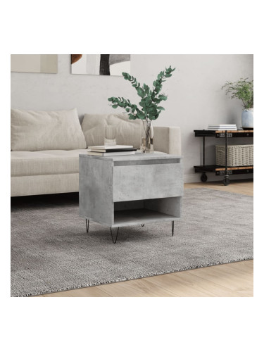 Sonata H Кафе маса, бетонно сива, 50x46x50 см, инженерно дърво