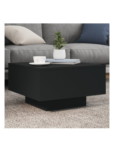 Sonata H Маса за кафе, черна, 55x55x31 см, инженерно дърво