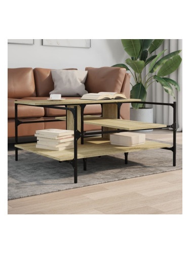 Sonata H Кафе маса, дъб сонома, 100x100x48,5 см, инженерно дърво