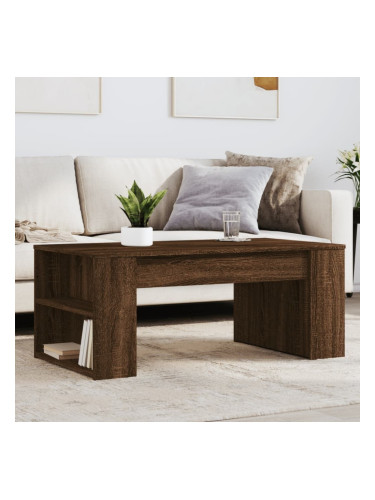 Sonata H Кафе маса, кафяв дъб, 102x55x42 см, инженерно дърво